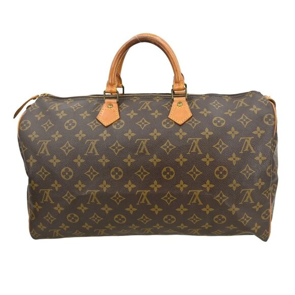 LOUIS VUITTON MONOGRAM SPEEDY 40 DUFFLE HANDBAG M41522 VI883 YQ01022 - Picture 2 of 8